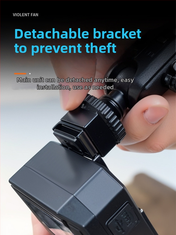 Cameră de bord pentru motocicletă, 4K+, unghi de vizualizare 170°, Wi‑Fi, card SD de 256 GB, suport ghidon