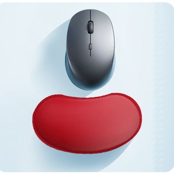 Pad de încheietură pentru mouse din piele PU, mic, cu un singur față, cu curea pentru încheietură, OEM gata cu logo imprimat