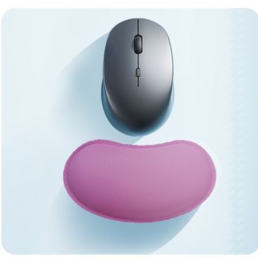 Pad de încheietură pentru mouse din piele PU, mic, cu un singur față, cu curea pentru încheietură, OEM gata cu logo imprimat