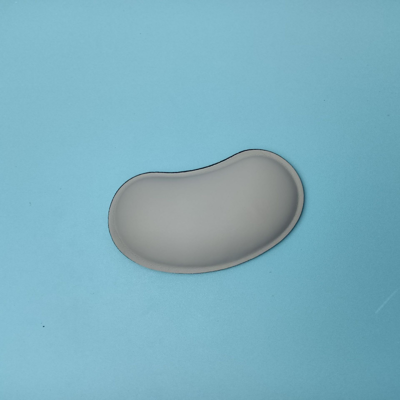 Pad de încheietură pentru mouse din piele PU, mic, cu un singur față, cu curea pentru încheietură, OEM gata cu logo imprimat