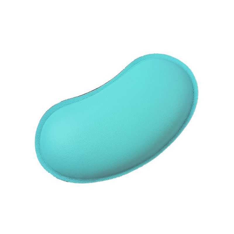 Pad de încheietură pentru mouse din piele PU, mic, cu un singur față, cu curea pentru încheietură, OEM gata cu logo imprimat