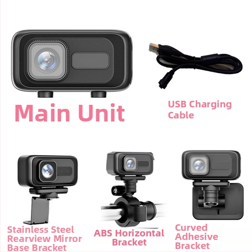 MT100 Motociklo ir elektrinio transporto priemonės įrašymo įrenginys, HD atsparus vandeniui kamera, 140° matymo kampas, 0.8 MP, SD kortelė iki 64GB, WiFi tiesiogiai į mobilųjį telefoną