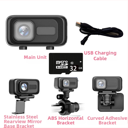 MT100 Motociklo ir elektrinio transporto priemonės įrašymo įrenginys, HD atsparus vandeniui kamera, 140° matymo kampas, 0.8 MP, SD kortelė iki 64GB, WiFi tiesiogiai į mobilųjį telefoną