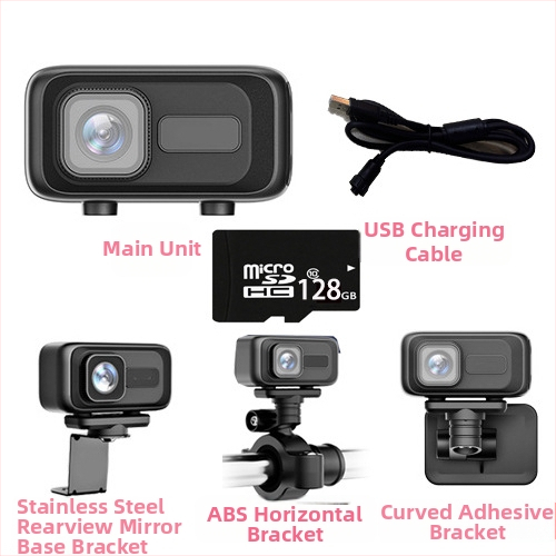 MT100 Motociklo ir elektrinio transporto priemonės įrašymo įrenginys, HD atsparus vandeniui kamera, 140° matymo kampas, 0.8 MP, SD kortelė iki 64GB, WiFi tiesiogiai į mobilųjį telefoną