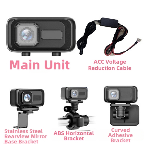 MT100 Motociklo ir elektrinio transporto priemonės įrašymo įrenginys, HD atsparus vandeniui kamera, 140° matymo kampas, 0.8 MP, SD kortelė iki 64GB, WiFi tiesiogiai į mobilųjį telefoną