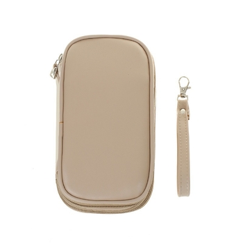 Geantă PU pentru accesorii digitale, design cu mai multe straturi, husă antipraf pentru cabluri, unități USB și căști — organizator de călătorie