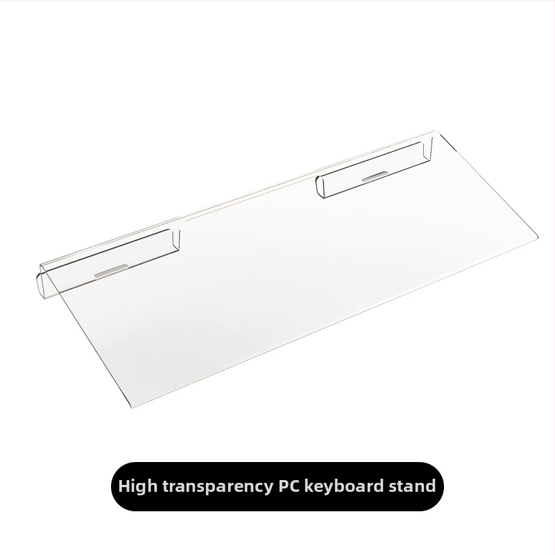 Suport pentru tastatură din acril, model Q9, cu două fețe, înclinare pentru scriere, greutate 300 g