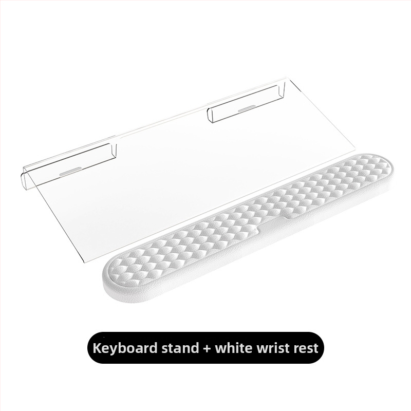 Suport pentru tastatură din acril, model Q9, cu două fețe, înclinare pentru scriere, greutate 300 g