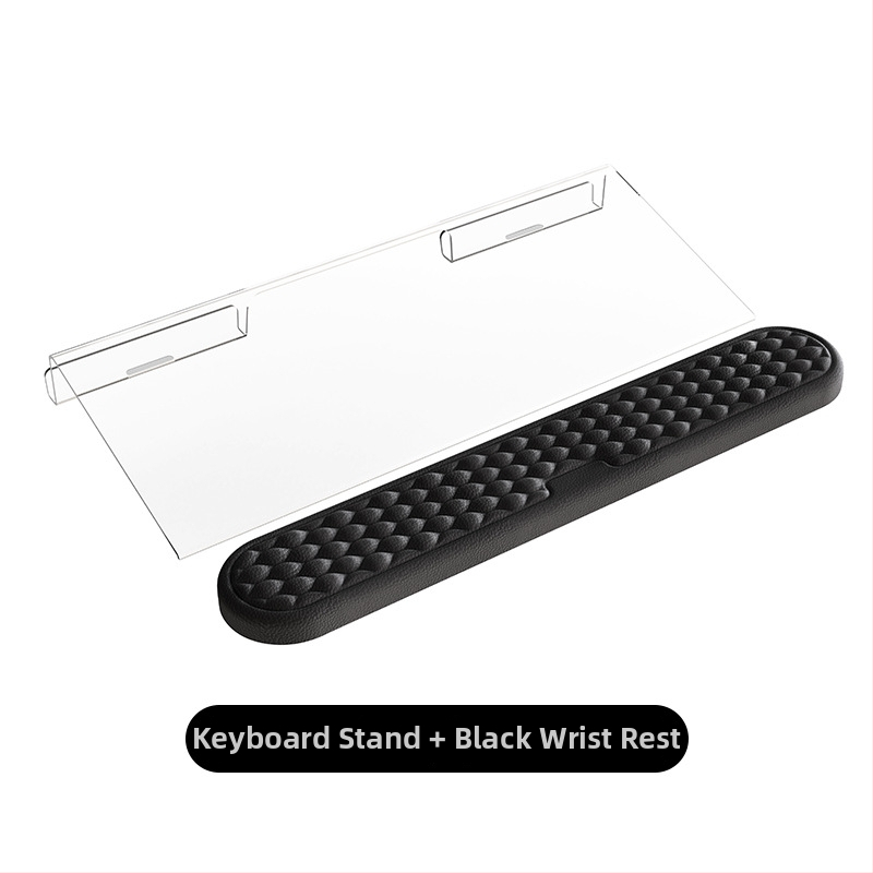 Suport pentru tastatură din acril, model Q9, cu două fețe, înclinare pentru scriere, greutate 300 g