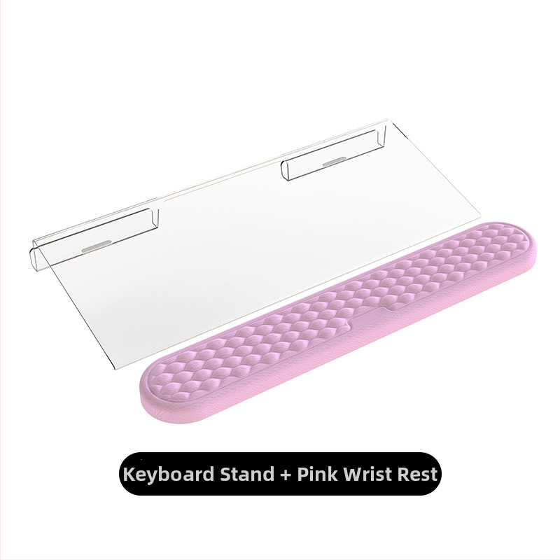 Suport pentru tastatură din acril, model Q9, cu două fețe, înclinare pentru scriere, greutate 300 g