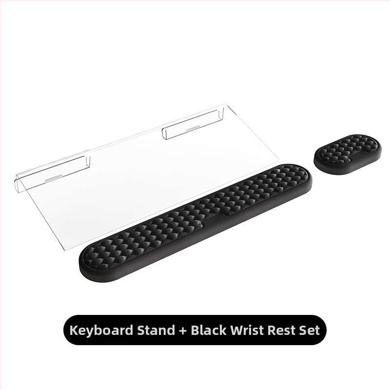 Suport pentru tastatură din acril, model Q9, cu două fețe, înclinare pentru scriere, greutate 300 g