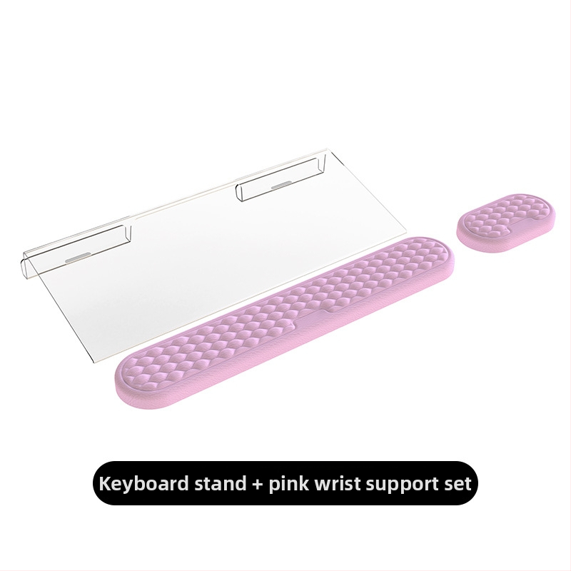 Suport pentru tastatură din acril, model Q9, cu două fețe, înclinare pentru scriere, greutate 300 g