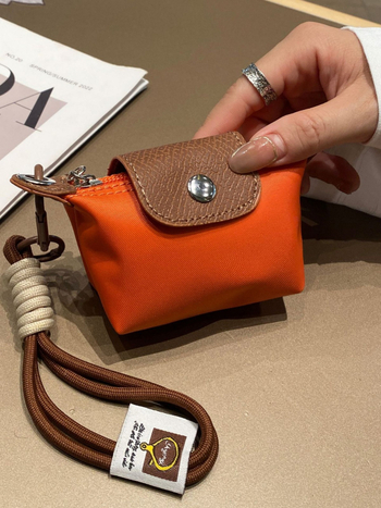 Νομισματοθήκη με ρετρό ατμόσφαιρα (PVC; μονόχρωμο σχέδιο; επένδυση από νάιλον; unisex)