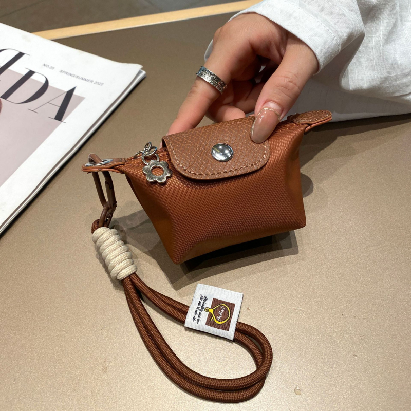 Νομισματοθήκη με ρετρό ατμόσφαιρα (PVC; μονόχρωμο σχέδιο; επένδυση από νάιλον; unisex)