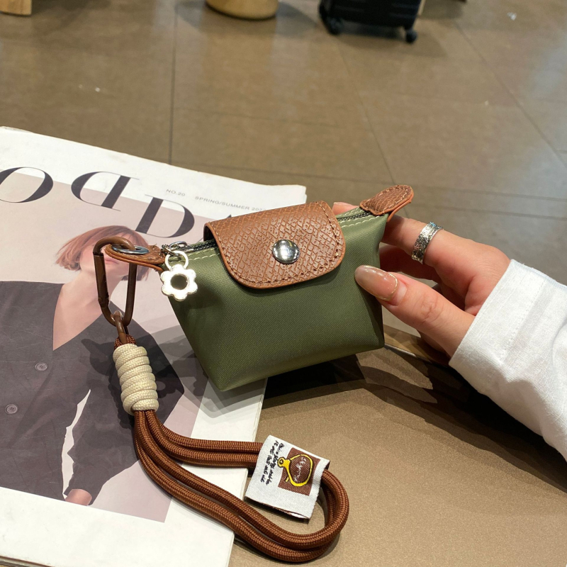 Νομισματοθήκη με ρετρό ατμόσφαιρα (PVC; μονόχρωμο σχέδιο; επένδυση από νάιλον; unisex)