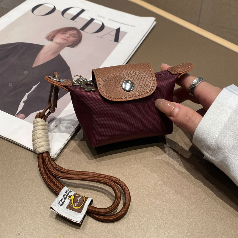 Νομισματοθήκη με ρετρό ατμόσφαιρα (PVC; μονόχρωμο σχέδιο; επένδυση από νάιλον; unisex)