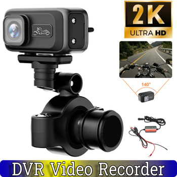 MT100 DVR pentru motocicletă cu vedere de noapte 2K, unghi de cuprindere 170°, senzor 3MP, stocare maximă 128GB, pentru motociclete