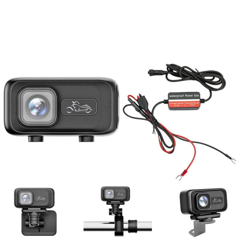 MT100 DVR pentru motocicletă cu vedere de noapte 2K, unghi de cuprindere 170°, senzor 3MP, stocare maximă 128GB, pentru motociclete