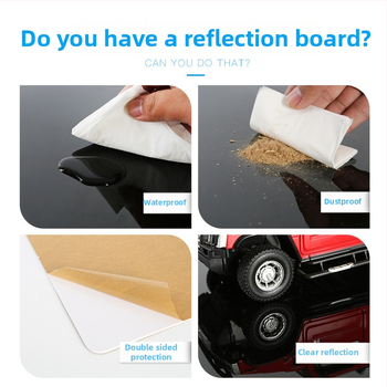 Akrilinė atspindinčioji plokštė produktų fotografavimui, fono plokštė (Medžiaga: Akrilas; Tipas: Fono plokštė; Panaudojimas: Produktų fotografavimas; Svoris: 0,4–1 kg; Garantija: Parduotuvė)