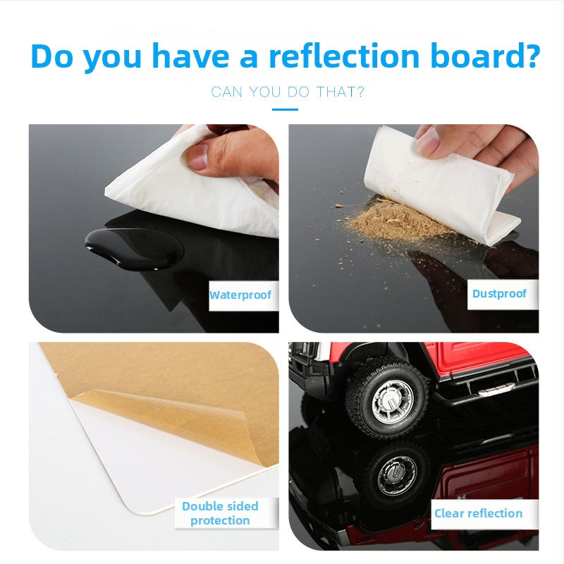 Akrila refleksijas plāksne produktu fotogrāfijai, fona panelis (Materiāls: akrils; Tips: fona panelis; Piemērojums: produktu fotografēšana; Svars: 0,4–1 kg; Garantija: veikals)