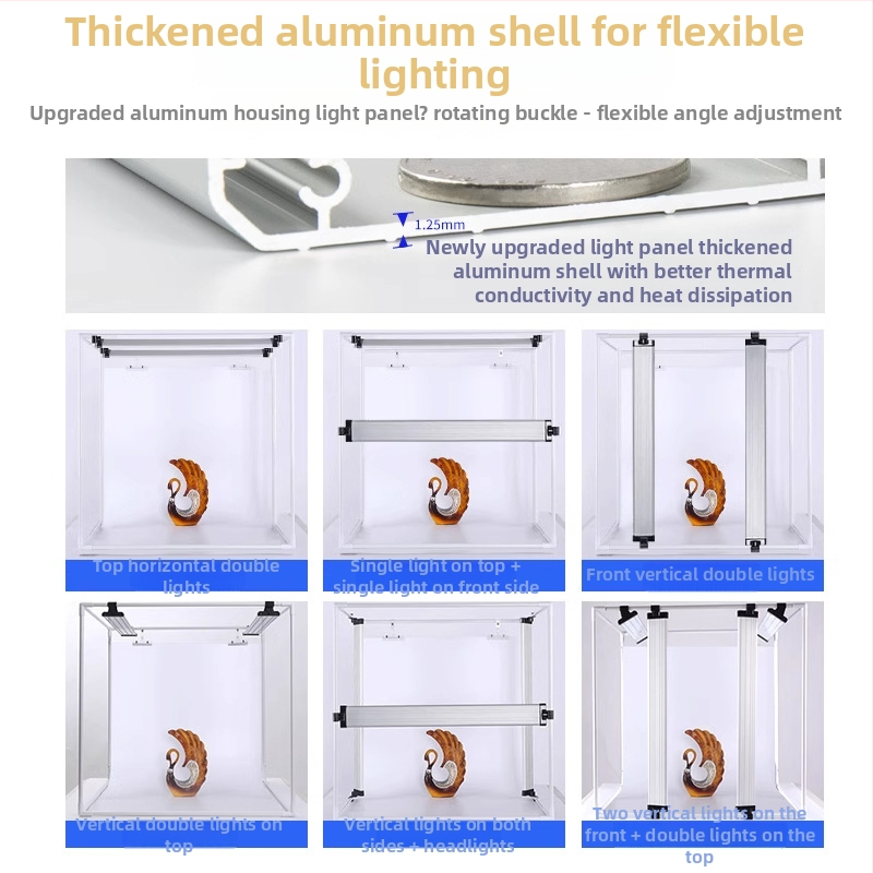 Fotokomplekt Dep brändi, mudel DEEP60*60*60, LED softbox valgustus stuudiotöödeks, sertifikaat BSTDG1601675631EC-1