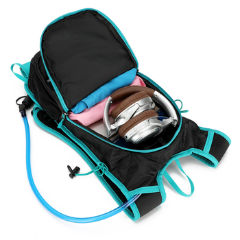 Лек походен раница с голям капацитет за активности на открито, Oxford плат, дишаща и ултралека, устойчива, унисекс, извити презрамки, рефлекторни елементи за нощна безопасност, SOS свирка