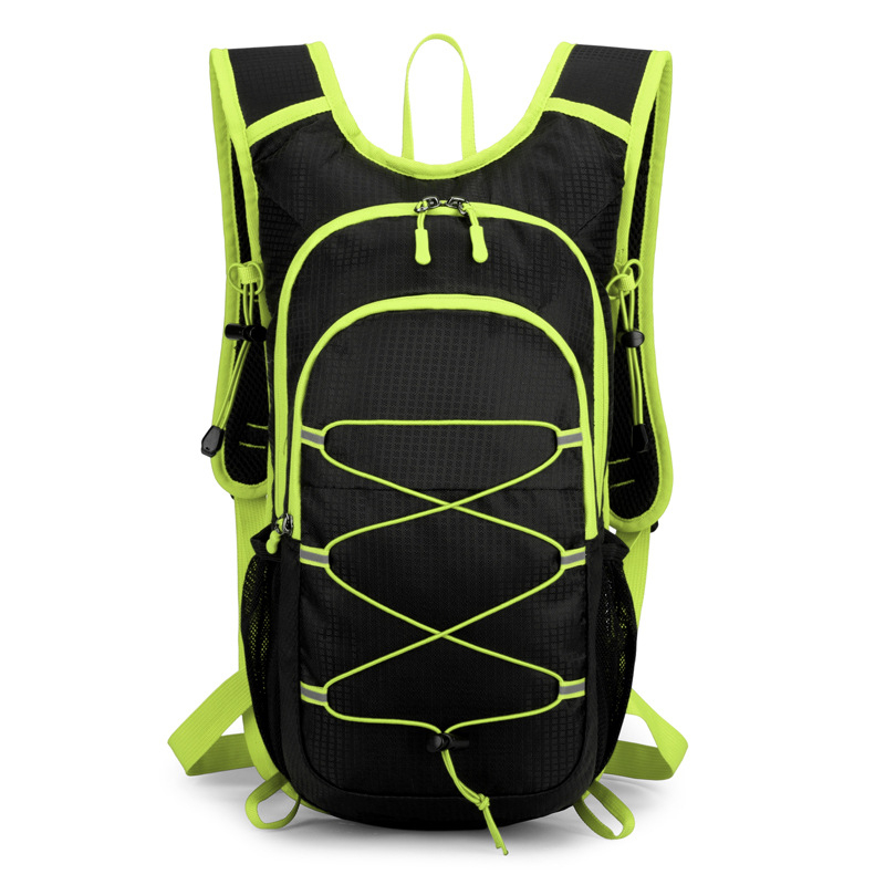 Лек походен раница с голям капацитет за активности на открито, Oxford плат, дишаща и ултралека, устойчива, унисекс, извити презрамки, рефлекторни елементи за нощна безопасност, SOS свирка