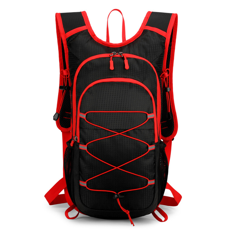 Лек походен раница с голям капацитет за активности на открито, Oxford плат, дишаща и ултралека, устойчива, унисекс, извити презрамки, рефлекторни елементи за нощна безопасност, SOS свирка