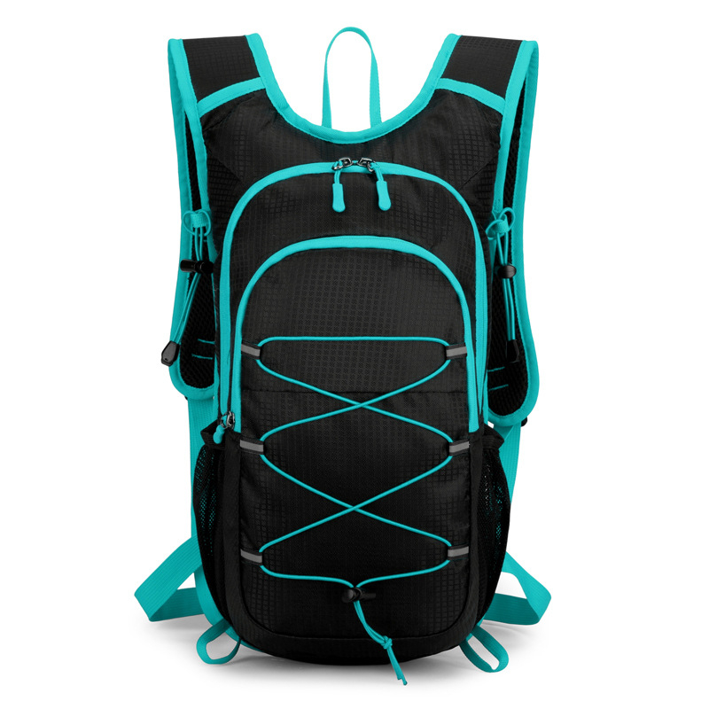 Лек походен раница с голям капацитет за активности на открито, Oxford плат, дишаща и ултралека, устойчива, унисекс, извити презрамки, рефлекторни елементи за нощна безопасност, SOS свирка