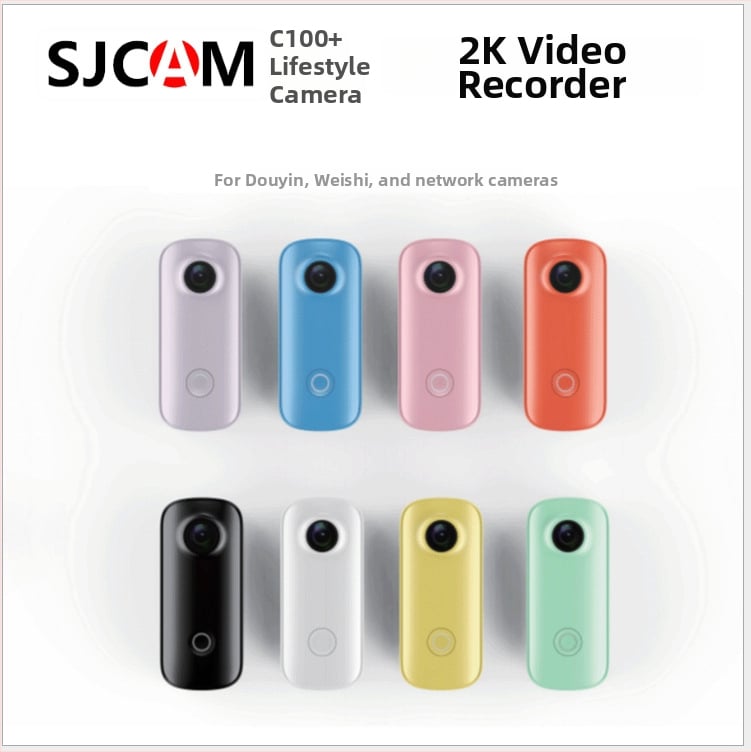 SJCAM C100 Aktīv Kamera motociklam – 1080P/2K, kustības stabilizācija, TF atmiņa, 3 stundu darbība, ABS korpuss