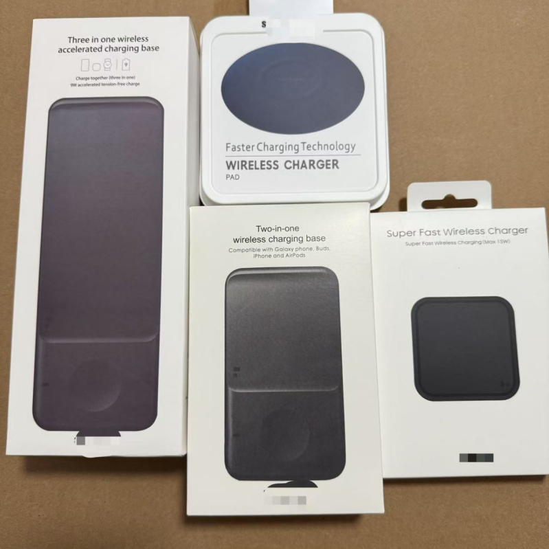 Dvojitý bezdrôtový nabíjač pre Samsung S23 – bezdrôtové nabíjanie pre telefón a Samsung hodiniek (QC 3.0, 15W, 2A)