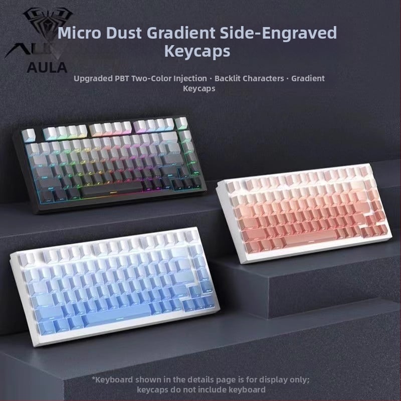 Комплект клавишни капачета за клавиатура Aula Wolf Spider, ABS материал, кабелно свързан, 136 клавиша, без подсветка