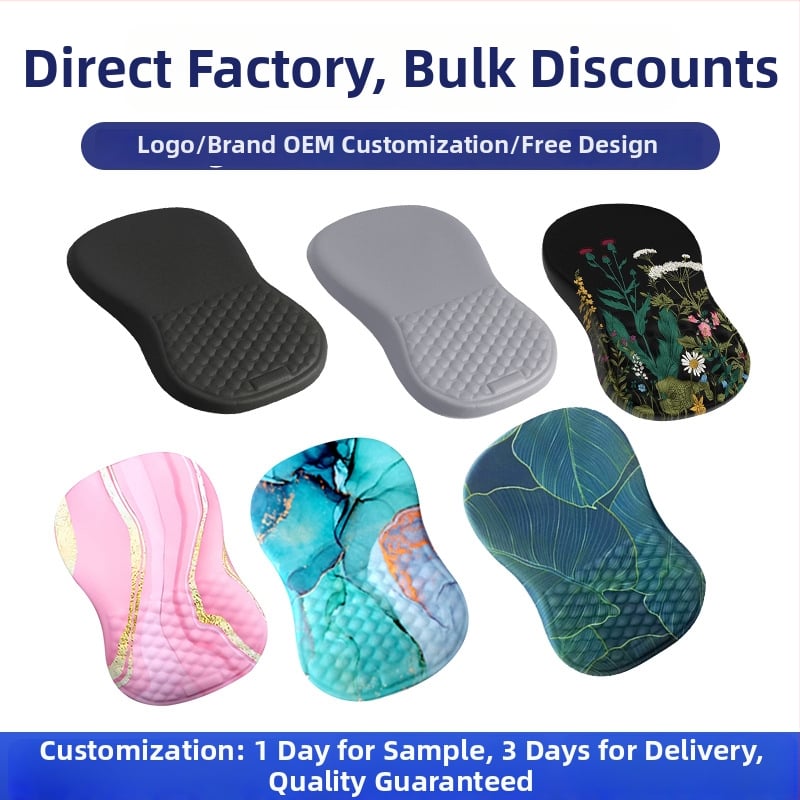 Padă de mână pentru încheietura mouse-ului – material textil, imprimare termică, anti-derapant, imprimare logo posibil