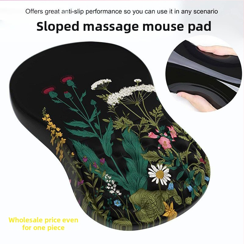 Padă de mână pentru încheietura mouse-ului – material textil, imprimare termică, anti-derapant, imprimare logo posibil