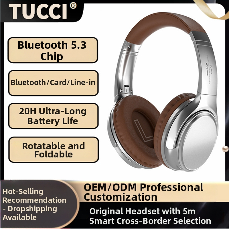 VJ901 Bluetooth headset, retro štýl, BT 6.0, dosah 15 m, skladací, 8 h výdrž batérie