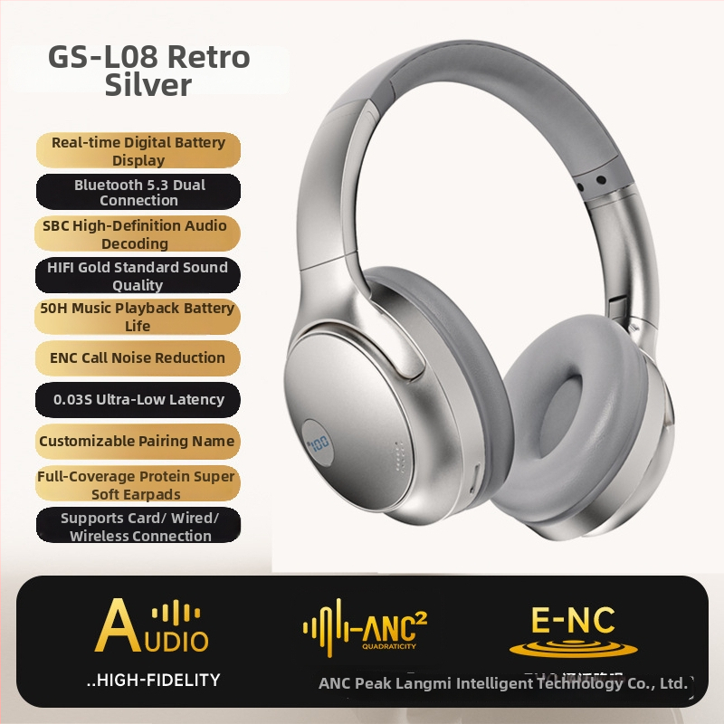 VJ901 Bluetooth headset, retro štýl, BT 6.0, dosah 15 m, skladací, 8 h výdrž batérie