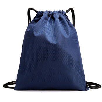 Rucsac din Oxford cu șnur pentru baschet și sporturi în aer liber, cu bretele duble și logo personalizat