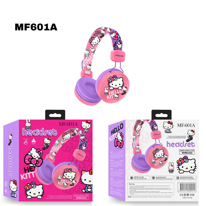 MF601 Slatka crtani Stitch slušalice za glavu Bluetooth sa stereo zvukom
