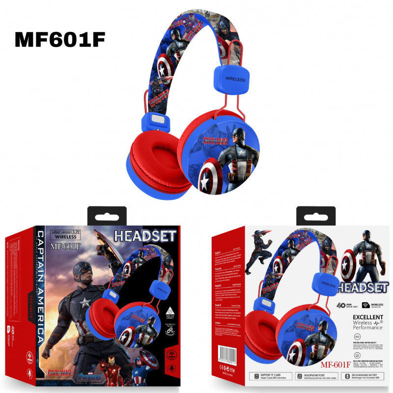 MF601 Slatka crtani Stitch slušalice za glavu Bluetooth sa stereo zvukom