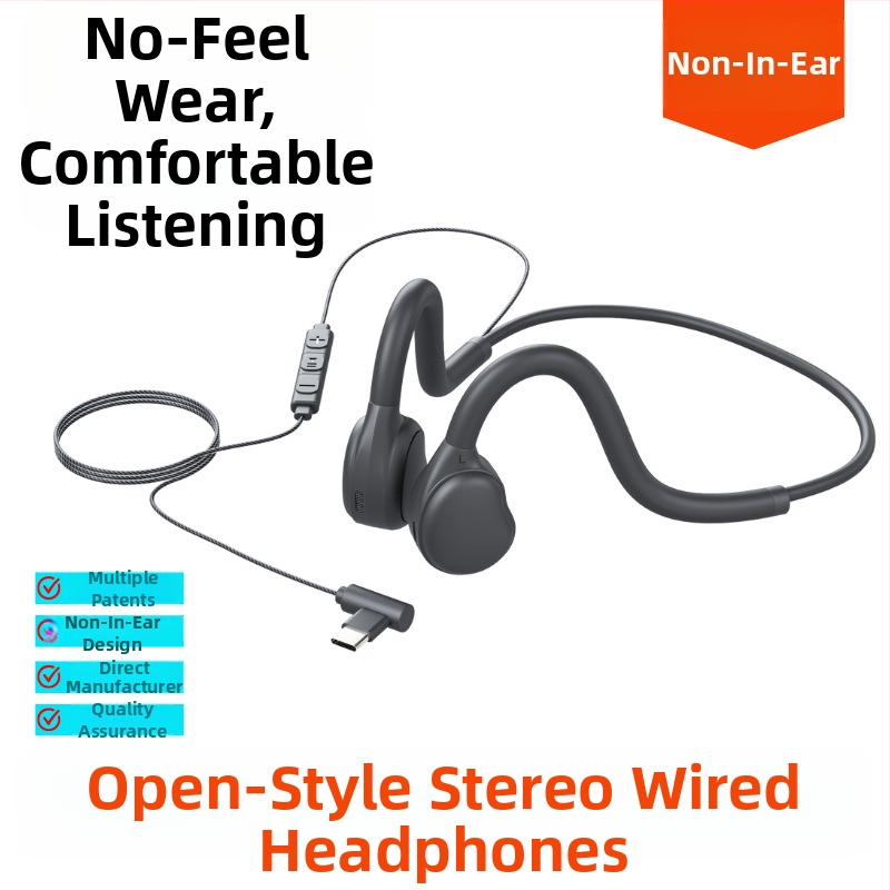 Гейминг слушалки - Модел H08, ушно монтирани, открит дизайн, 3,5 мм кабел, с микрофон