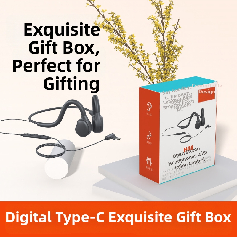 Гейминг слушалки - Модел H08, ушно монтирани, открит дизайн, 3,5 мм кабел, с микрофон