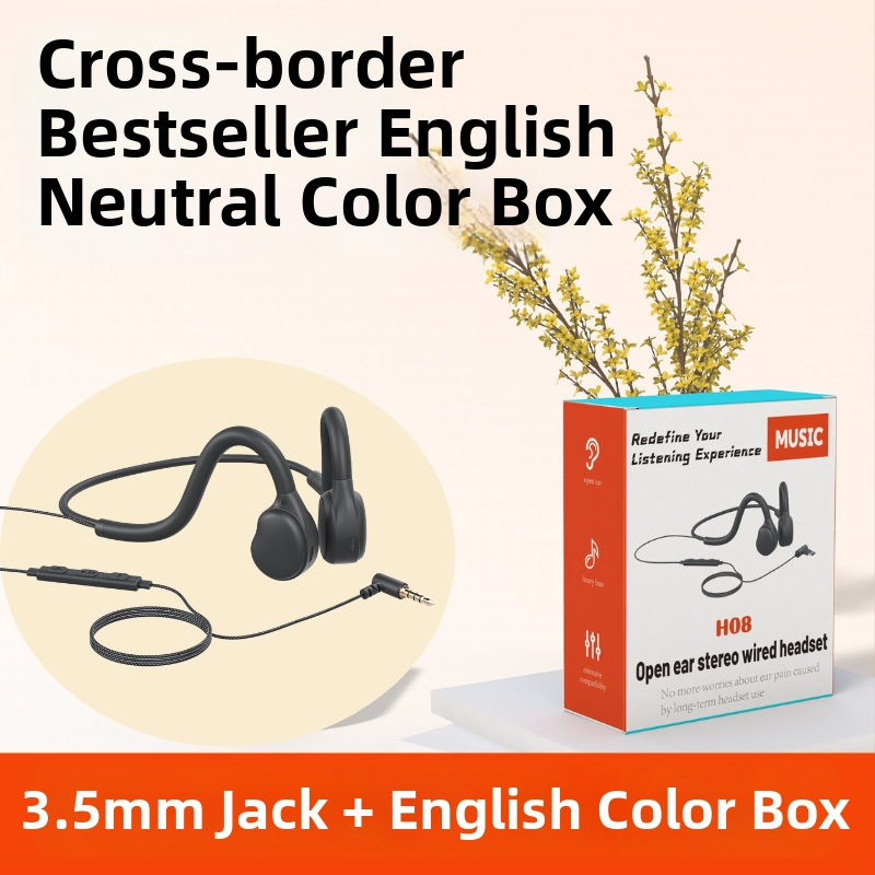 Гейминг слушалки - Модел H08, ушно монтирани, открит дизайн, 3,5 мм кабел, с микрофон
