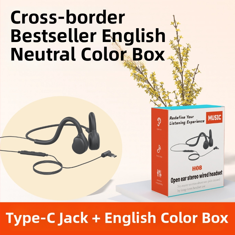 Гейминг слушалки - Модел H08, ушно монтирани, открит дизайн, 3,5 мм кабел, с микрофон