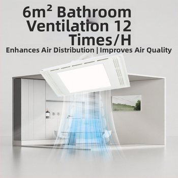 Beépített mennyezeti szellőztető ventilátor, DX-H600-17, 220V, 64W, csendes világítással, 2 az 1-ben szellőzés