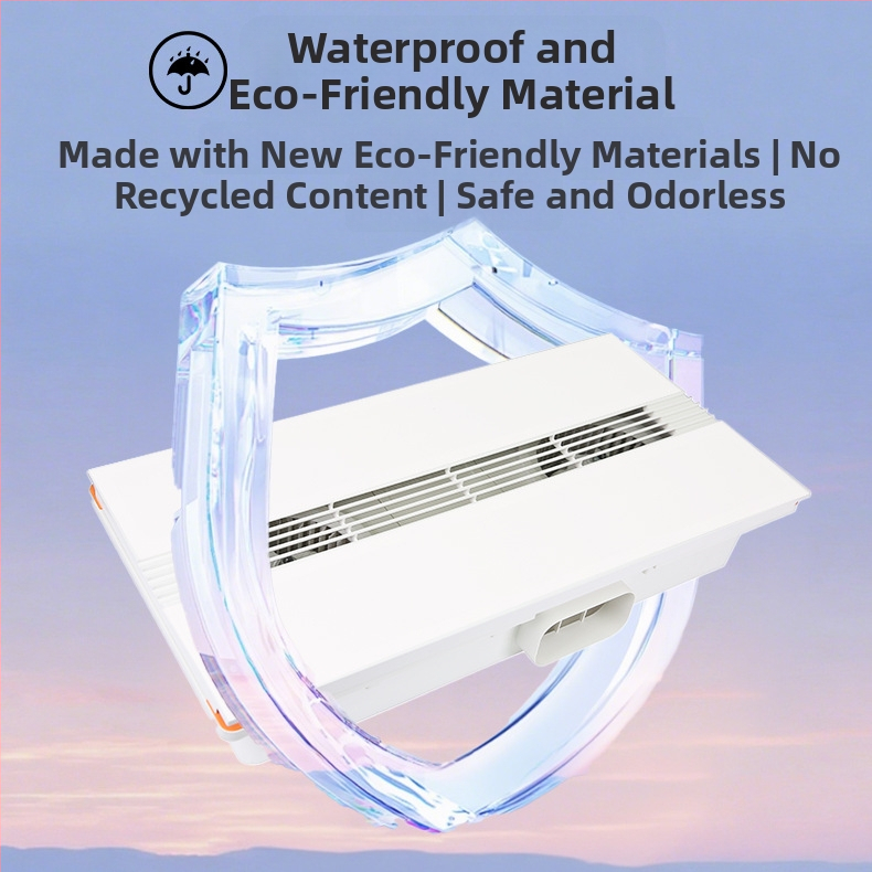 Integrovaný stropný ventilačný ventilátor, DX-H600-17, 220V, 64W, tiché osvetlenie, 2 v 1 ventilácia