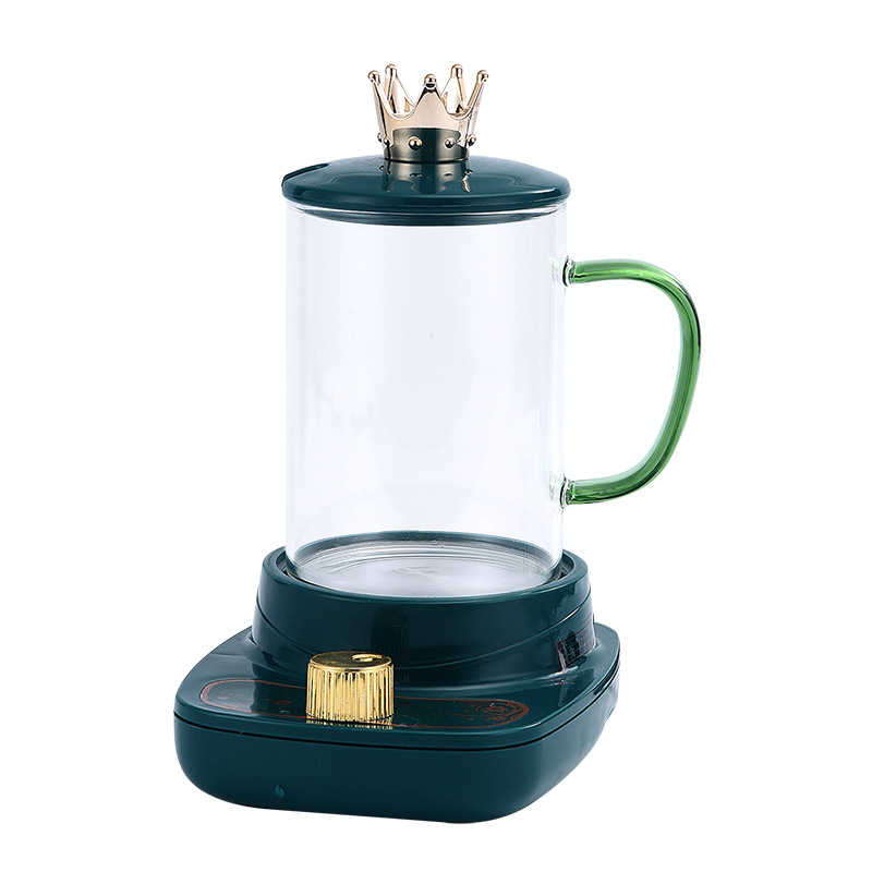 Elektriskais mini tējas krūze ūdens vārīšanai ar atdalāmu apkures elementu, augstas borosilikāta stikla korpuss, modelis DA-043, tilpums līdz 1 L, 220 V, 300–350 W, mehāniskais termostats (KSD)