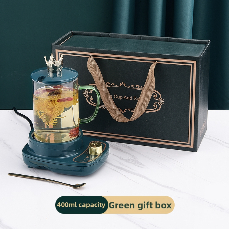 Elektriskais mini tējas krūze ūdens vārīšanai ar atdalāmu apkures elementu, augstas borosilikāta stikla korpuss, modelis DA-043, tilpums līdz 1 L, 220 V, 300–350 W, mehāniskais termostats (KSD)