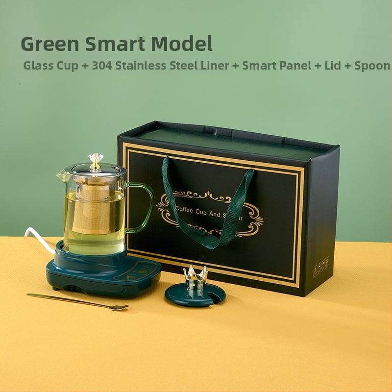 Elektriskais mini tējas krūze ūdens vārīšanai ar atdalāmu apkures elementu, augstas borosilikāta stikla korpuss, modelis DA-043, tilpums līdz 1 L, 220 V, 300–350 W, mehāniskais termostats (KSD)