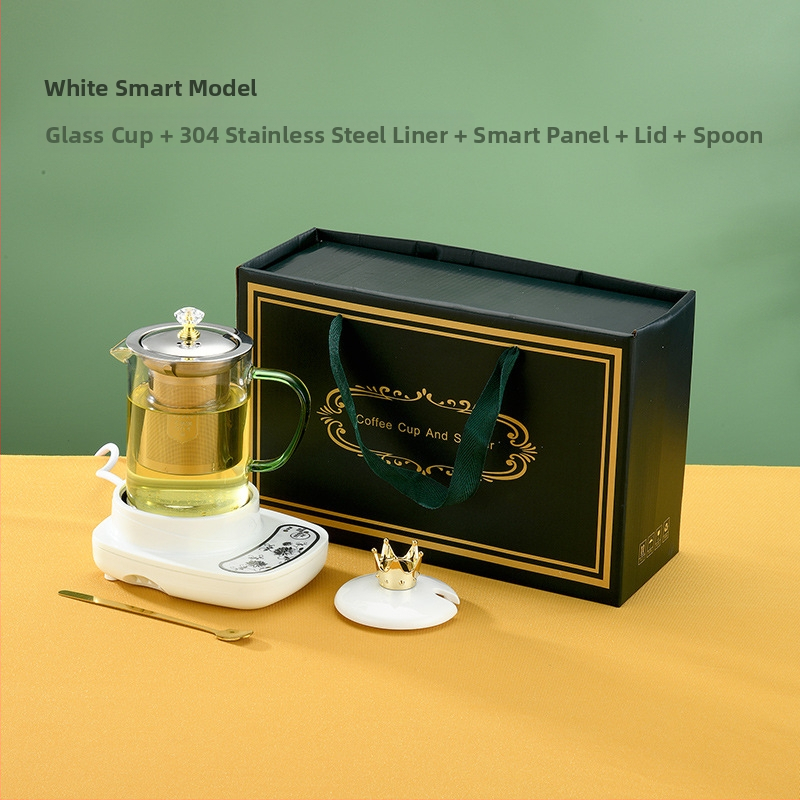 Elektriskais mini tējas krūze ūdens vārīšanai ar atdalāmu apkures elementu, augstas borosilikāta stikla korpuss, modelis DA-043, tilpums līdz 1 L, 220 V, 300–350 W, mehāniskais termostats (KSD)