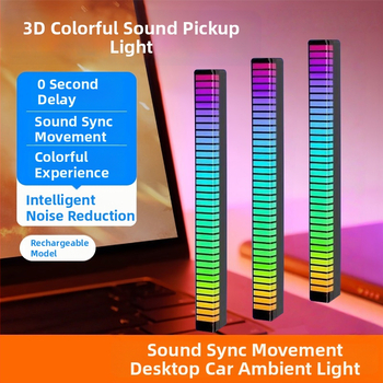 3D iekšējā LED gaisma automašīnas interjeram ar skaņas vadību un ritmiskiem gaismas efektiem, modelis L026, uzstādīšana ar nemanāmām līmlentēm